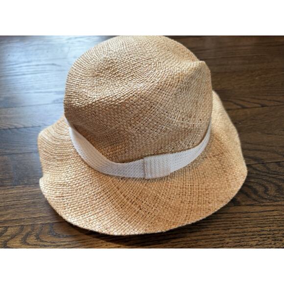 Eugenia Kim Lillian Straw Fedora Hat One Size NEW $325 MSRP main image 5
